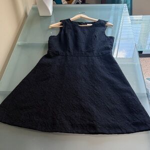 Like New J. Crew Black Sleeveless Fit and Flare Dress Size 8